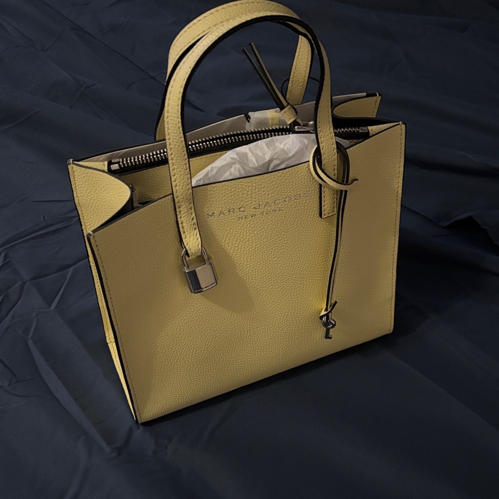 NWT Marc Jacobs Mustard Yellow Tote Bag